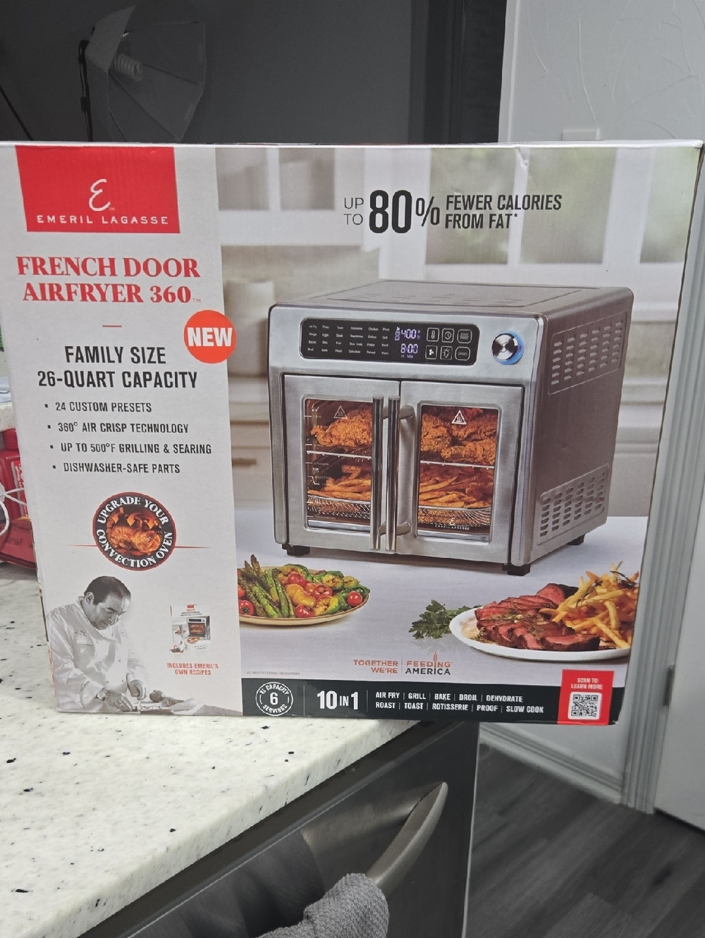 Emeril Lagasse French Door AirFryer 360 - Stainless Steel Look